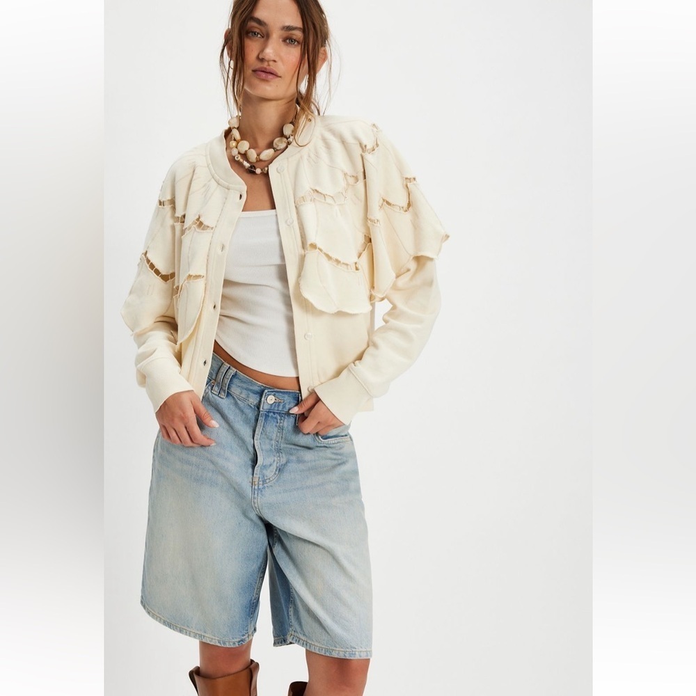 Free People Flutterscape Cardigan Sweatshirt - Picture 2 of 7